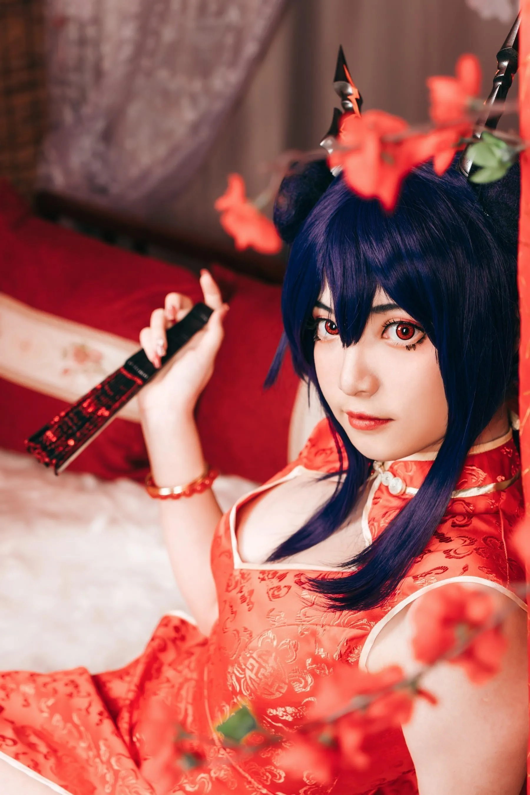 许枳 – NO.02 陈的红色旗袍 [26P]插图8